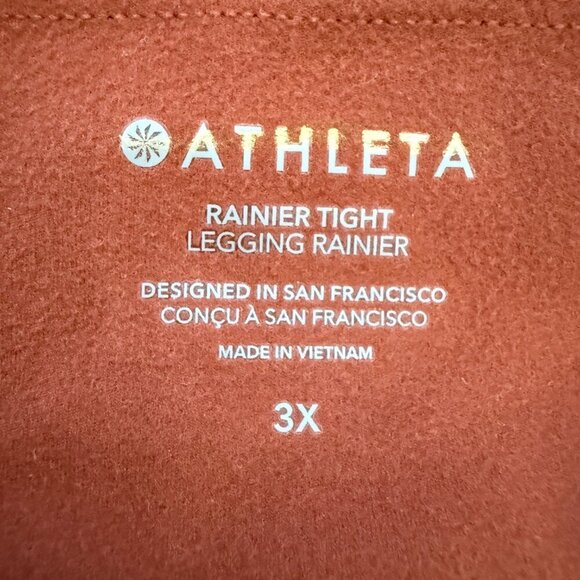 Athleta Rainier High Rise Legging Women's 3X Brown Active Workout Athletic Plus - Picture 14 of 16